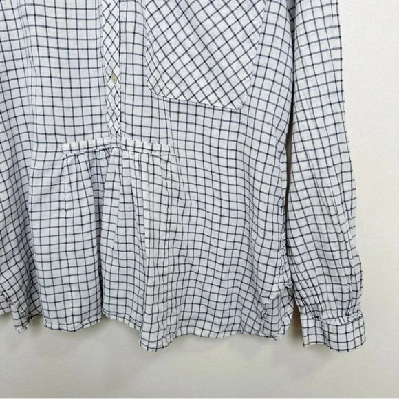 Aritzia peplum cotton blouse - Picture 5 of 13